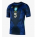 Billiga Brasilien Casemiro #5 Bortatröja VM 2026 Kortärmad